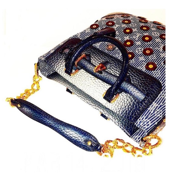 💙🥂🎉LV Leather & Denim Stripes Corsaire🎉🥂💙 - Picture 10 of 16